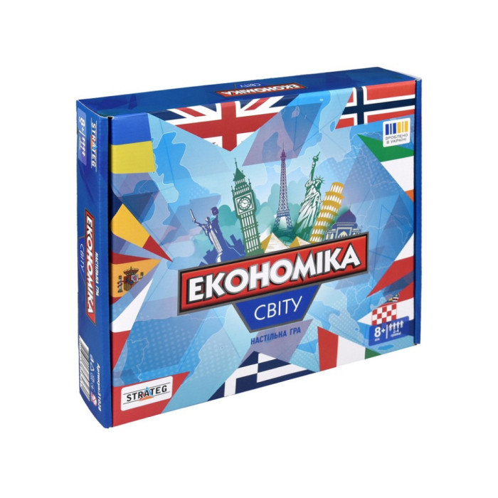 Настільна гра Монополія "Економіка світу" 31028, 2-4 гравці Strateg