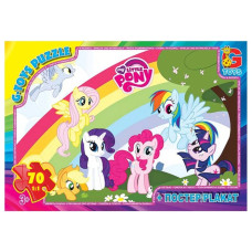 Дитячий пазл "My little Pony" MLP035 постер, 70 елементів G-Toys