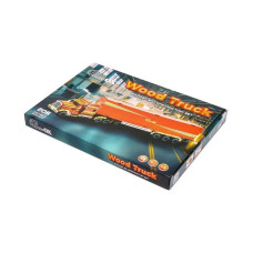 Дитячий дерев'яний 3D конструктор "Фура з причепом" Puz-00952, 206 деталей PuzzleOK