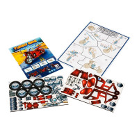 Дитячий дерев'яний 3D конструктор "Турбо байк" Puz-00961, 91 деталь PuzzleOK