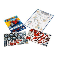 Дитячий дерев'яний 3D конструктор "Турбо байк" Puz-00961, 91 деталь PuzzleOK