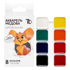 Дитяча медова акварель 7C10801, 8 кольорів 7С: