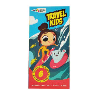 Дитячий пластилін "Travel Kids" 331008/TK восковий, 6 кольорів по 12 г ГАММА'UA