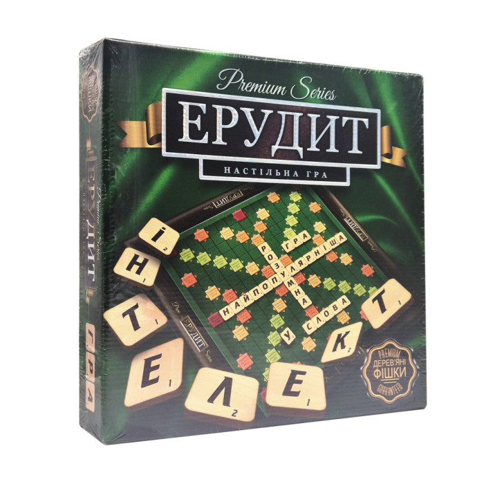Гра настільна Ерудит ВЕЛ PREMIUM G-ER-U-01 українською мовою Danko Toys