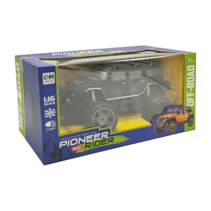 Дитяча машинка на радіокеруванні "Джип" 512A(Black) чорний, 1:16 Bambi