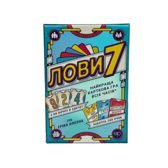 Настільна карткова гра "Лови7" FGS76, 79 карт чисел Fun Games