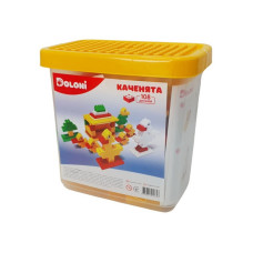Конструктор "Каченята" 013888/11 в пластиковому боксі, 108 деталей Doloni