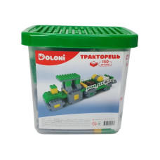 Конструктор "Тракторець" 013888/04 в пластиковому боксі, 150 деталей Doloni