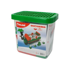 Конструктор "Вантажівка" 013888/10 в пластиковому боксі, 95 деталей Doloni
