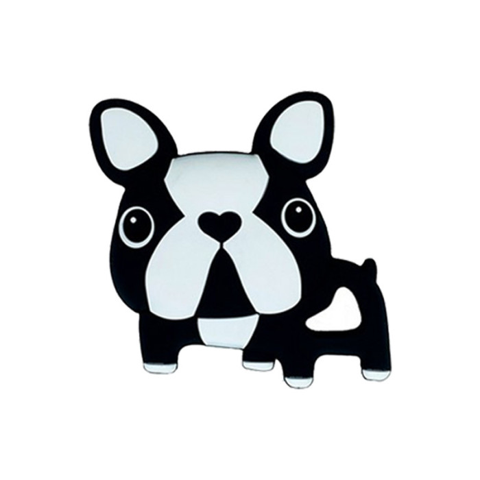 Силіконовий прорізувач "Бульдожка" MGZ-0414(Black) чорний, 8х1х8 см Mega Zayka