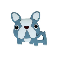 Силіконовий прорізувач "Бульдожка" MGZ-0414(Grey) сірий, 8х1х8 см Mega Zayka
