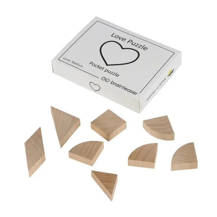 Набір дерев'яних головоломок "Wooden mini puzzle set #2" set2en 6 штук Заморочка