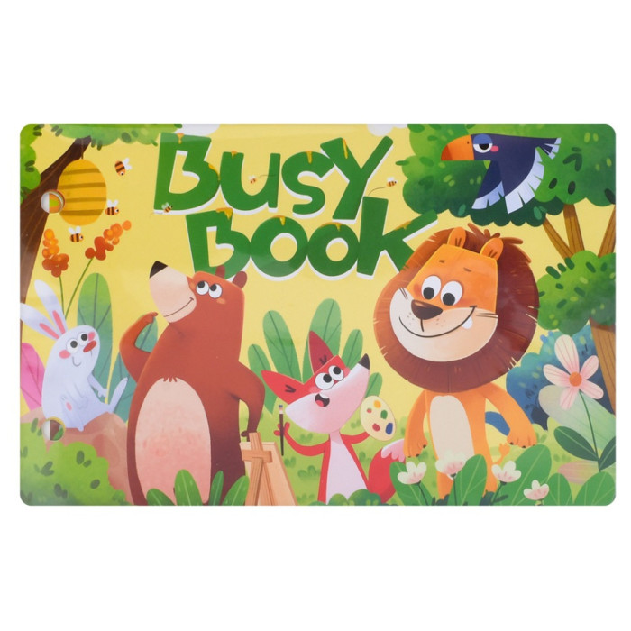 М'яка розвиваюча іграшка-книжечка "Busybook" 557-581-583-1 Bambi