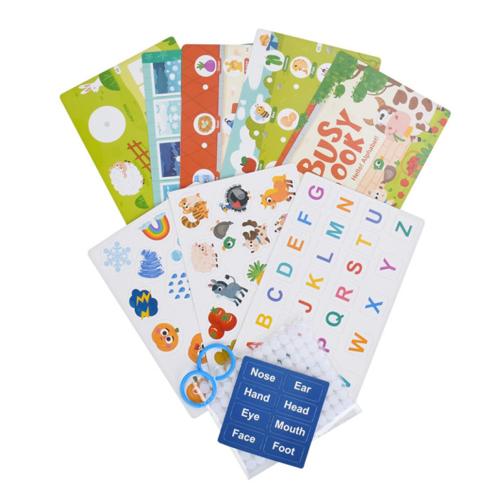 М'яка розвиваюча іграшка-книжечка "Busybook" 557-581-583-3 Bambi