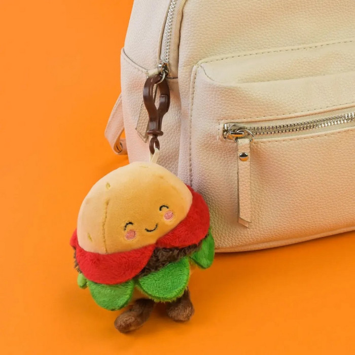 М'яка іграшка-брелок "Гамбургер" Plush and Co PLC25084, 7 см Plush and Co