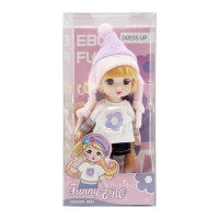 Лялька шарнірна для дівчаток Funny EBO DH2368B(Violet) 15 см Bambi