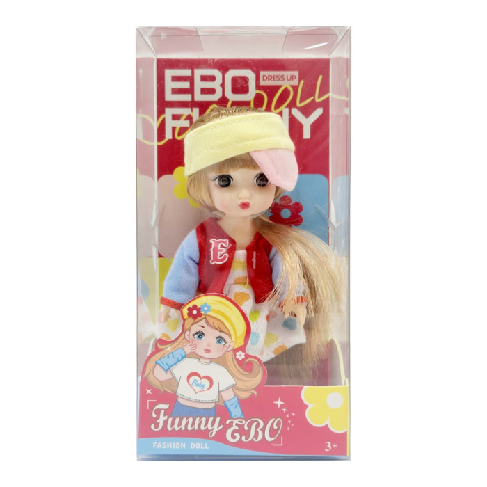 Лялька шарнірна для дівчаток Funny EBO DH2368B(Yellow) 15 см Bambi
