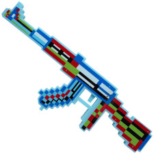 Дитяча іграшка Автомат "Minecraft" MСR-A(Blue) світлові та звукові ефекти Bambi
