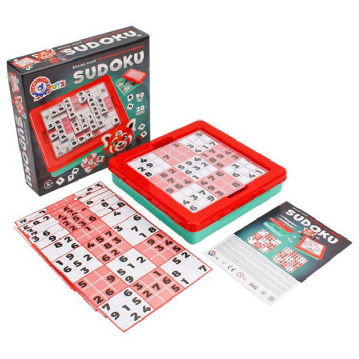 Дитяча розвиваюча гра "Судоку" 2956TXK 81 фішка, 10 шаблонів Технок