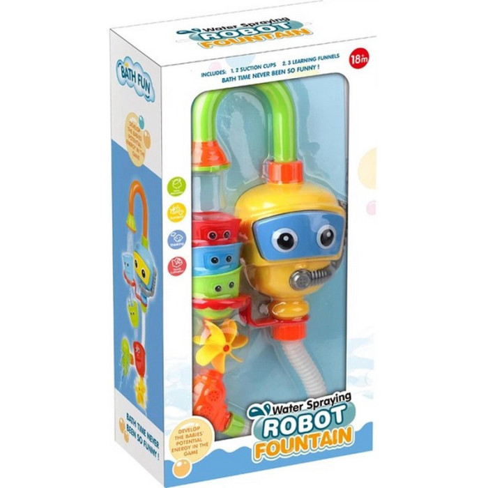 Іграшка для купання "Robot fountain" 9908-UM, на присосках Bambi