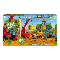 Дитячі м'які пазли "Supercars" S20-10-12, 20 елементів Danko Toys