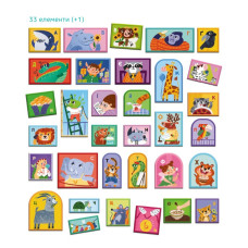 Магнітна дошка "Абетка" 200294, 1 магнітна дошка на шнурку, 33 магніта DoDo Toys