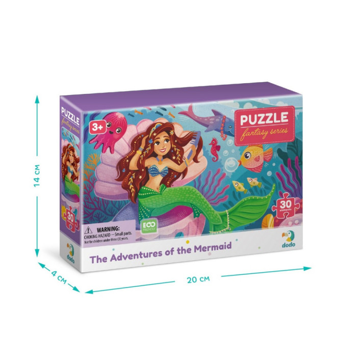 Пазл дитячий "Пригоди русалоньки" 300710, 30 елементів DoDo Toys