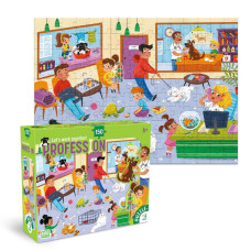 Пазл дитячий "Професії. Ветеринар" 300701, 150 елементів DoDo Toys