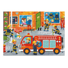 Пазл дитячий "Професії. Пожежник" 300702, 150 елементів DoDo Toys