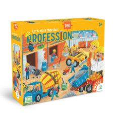 Пазл дитячий "Професії. Будівельник" 300703, 150 елементів DoDo Toys