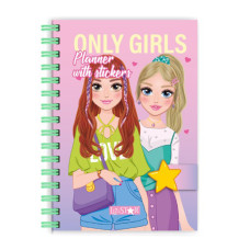 Блокнот "Only Girls Planner" LS-01-4, 64 сторінки Апельсин
