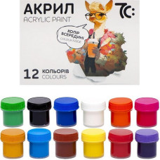 Дитячий набір акрилових фарб 7C51202, 12 кольорів, по 10 метрів 7С: