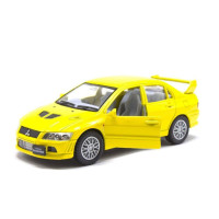 Колекційна машинка "Mitsubishi Evolution VII" KT5052W(Yellow) масштаб 1:42 Kinsmart