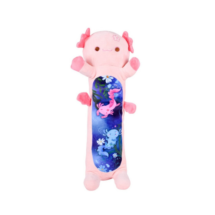 М'яка іграшка-подушка "Аксолотль-батон" HKF2206(Pink) розмір 100 см Bambi