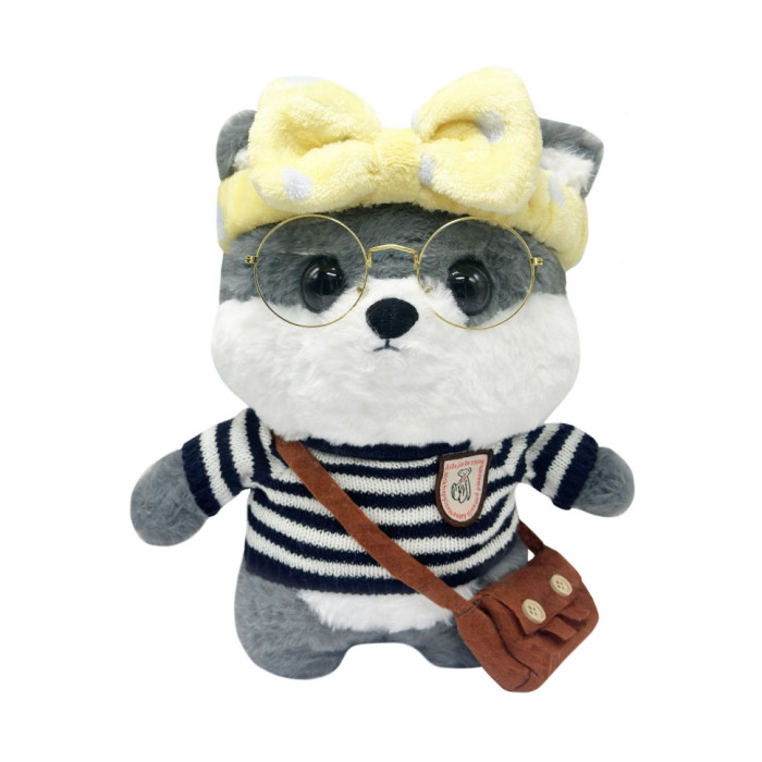 М'яка іграшка "Песик" K0201(Grey) одяг в асортименті, 30 см Bambi