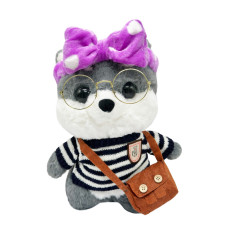 М'яка іграшка "Песик" K0201(Grey) одяг в асортименті, 30 см Bambi