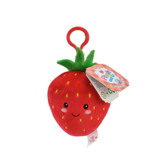 М'яка іграшка-брелок "Полуниця" PLC25086, розмір 10 см Plush and Co