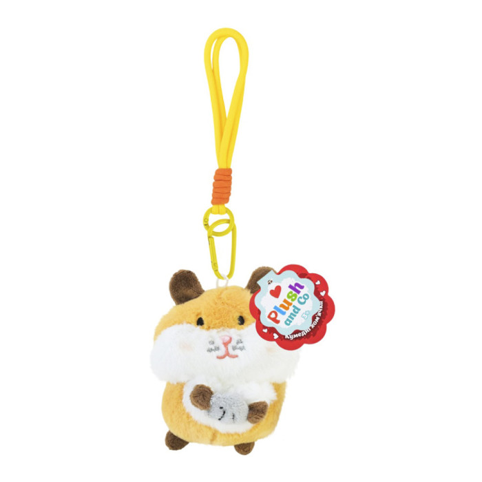 М'яка іграшка-брелок "Хом'ячок" PLC25003-2, 8х5х11 см Plush and Co