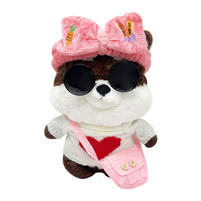 М'яка іграшка "Песик" K0201(Brown) одяг в асортименті, 30 см Bambi