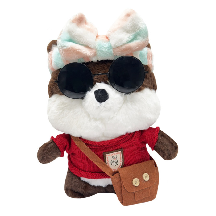 М'яка іграшка "Песик" K0201(Brown) одяг в асортименті, 30 см Bambi