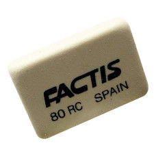 Гумка шкільна прямокутна CNF80RC, м'яка Factis