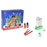 Дитяча іграшка "Мікроскоп" 3108B(Turquoise) щипці, скло в комплекті YG Toys