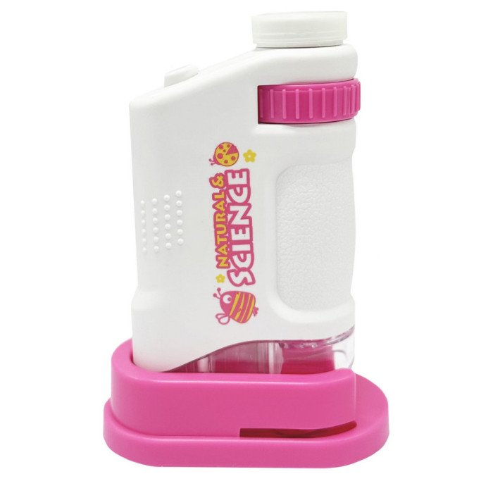 Дитяча іграшка "Мікроскоп" 3108B(Pink) щипці, скло в комплекті YG Toys