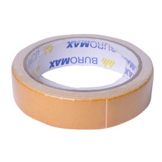 Клейка стрічка двостороння BM.7514 на пінній основі, 24 мм х 2 м BUROMAX