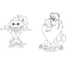 Розмальовка "Гра з кольором. Король Лев" 1426001 Disney Маля, 12 сторінок Ranok Creative