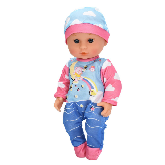 Дитяча лялька-пупс M 6184 I UA 30 см, пляшечка, музика, 4 пісні Limo Toy