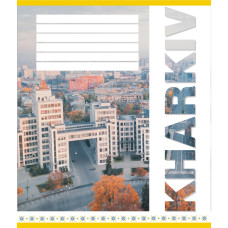 Зошит загальний "Міста України" 060-610031K-3 в клітинку, 60 аркушів Leader