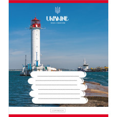 Зошит загальний "Подорожуй Україною" 096-630176K-1 в клітинку, 96 аркушів Leader