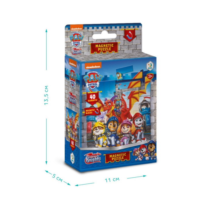 Дитячий магнітний пазл "Лицарі" 200651, 40 елементів DoDo Toys