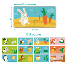 Дитячий пазл "ДУО-Хто що їсть" 300691, 24 елемента DoDo Toys